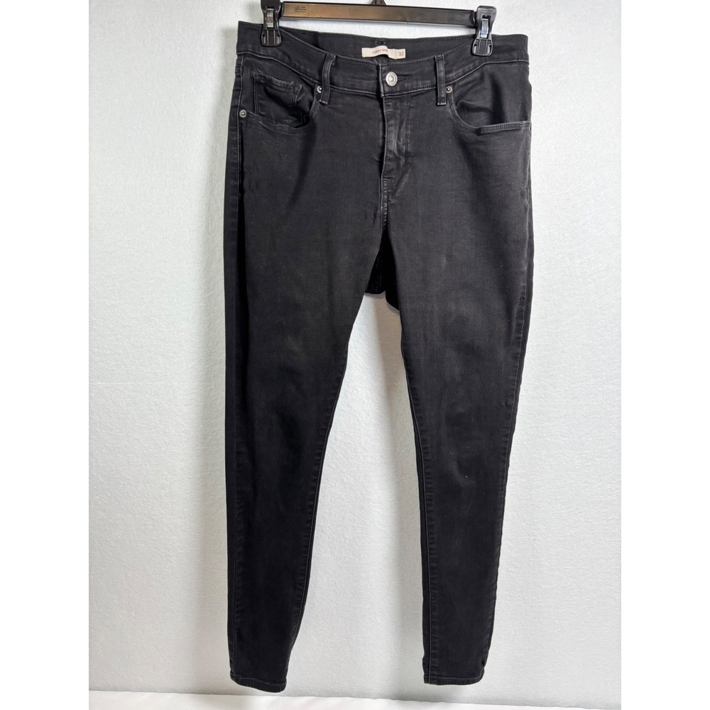 Levi's 311 Curvy Skinny Women's 32x30 Black Mid Rise Stretch Jeans